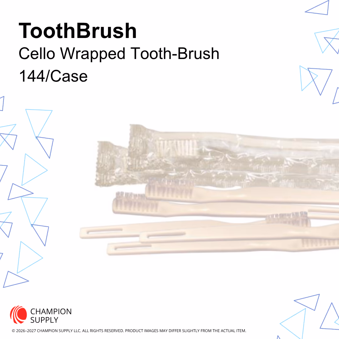 Toothbrush Cello Wrapped, Case of 144